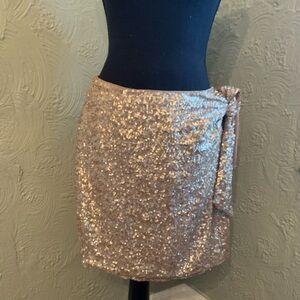 Gold sequin House of Harlow skirt.